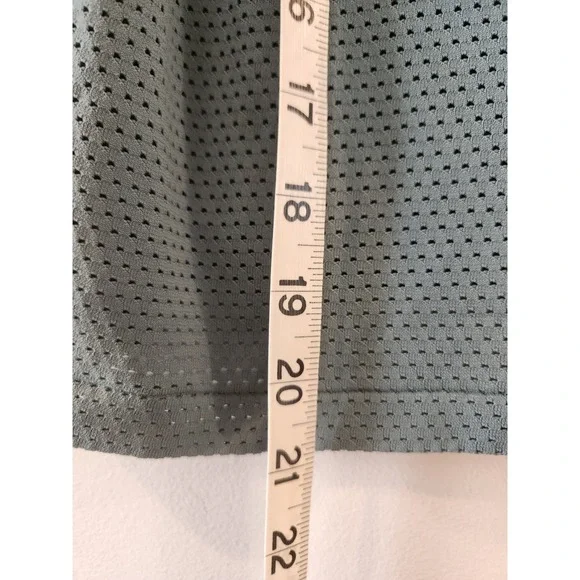 PINK Victoria's Secret Womens Athletic Top Size L Green‎ Crop Gym Workout Sporty - Picture 5 of 7